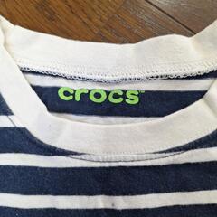130cmセット BeBe HuSHuSH crocs チェックシャツとボーダーTシャツの画像