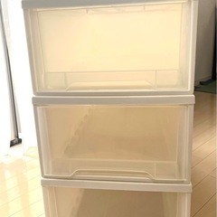 【受け渡し予定済み】押入れ収納ケース　（Mainstays）３個セット