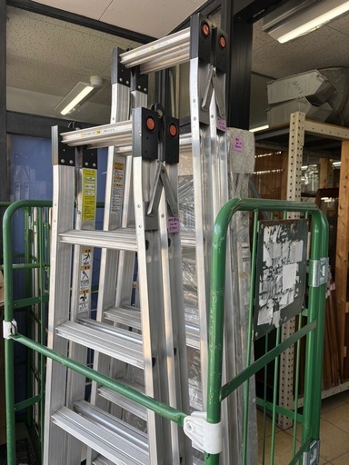 中古 アウトリガー一体式脚立 ダン吉 ハシゴ AN-180