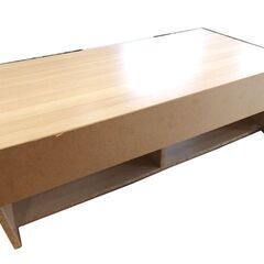 新札幌◆IKEA/イケア 木製テレビボード FLARKE 木目調 ◆幅975mm×奥行505mm×高さ320mm/収納家具/ローボード No.3317の画像
