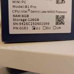 試用のみBMAX省電力ミニPC B1Pro 8GB DDR4 128GB SSD インテル Celeron N4000 2コア2スレッド Win11 Pro/Ubuntu 1.10GHz 最大2.60 GHzの画像