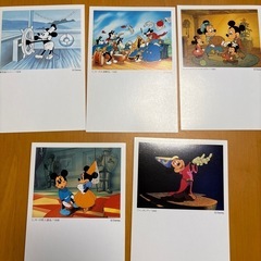 ディズニーキャラクター絵入りはがき  70周年  5枚セットの画像