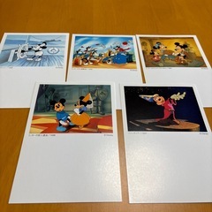 ディズニーキャラクター絵入りはがき  70周年  5枚セットの画像
