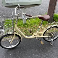 自転車No.222クリームLUNGES20インチLEDオートライト付き 自転車No.222クリームLUNGES20インチLEDオートライト付き