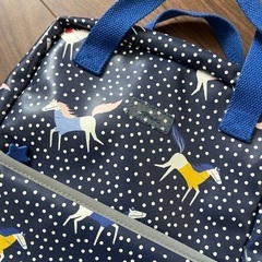 Joules ジュールズ　子供用リュックサック　馬柄　紺色 の画像