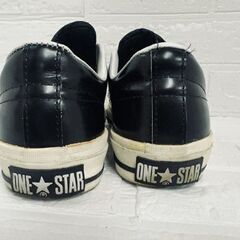コンバース OX ワンスター 24cm ブラック レザー スニーカー インドネシア製 converse ONE STAR 1C1255 札幌市 白石区 東札幌の画像