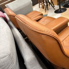 😀FUJI　FURNITURE/2Pリクライニングソファ(オットマン付き)😀3013😀の画像