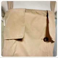 ꒰Heather꒱ダブルボタン サロペット スカート ベージュ ワンピースの画像