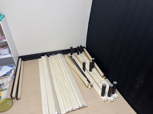 ダブルベットマットレス付き　値下げしました
