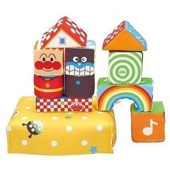 値下げしました！【新品未使用品】アンパンマン やさしいやわらかつみきの画像