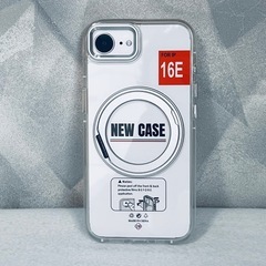 iPhone16e用 ケース 多機能 360度回転スタンド MagSafe対応の画像
