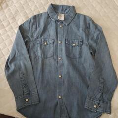 H&Mキッズソフトデニムボタンダウンシャツの画像