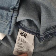 H&Mキッズソフトデニムボタンダウンシャツの画像