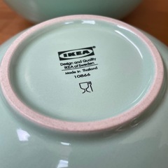 【ほぼ新品12枚】イケア IKEA ボウルx6 大皿x6セットの画像