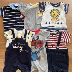 【サイズ】60〜80  子ども服　ロンパース　カバーオール　