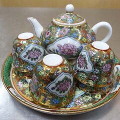 【恵庭】☆中古品☆中国ティーセット ミニチュア 経年品 茶器 P...
