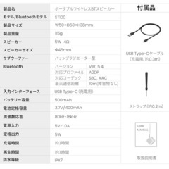 【2025最新！超軽量115g & IPX7防水】 Bluetoothスピーカーの画像