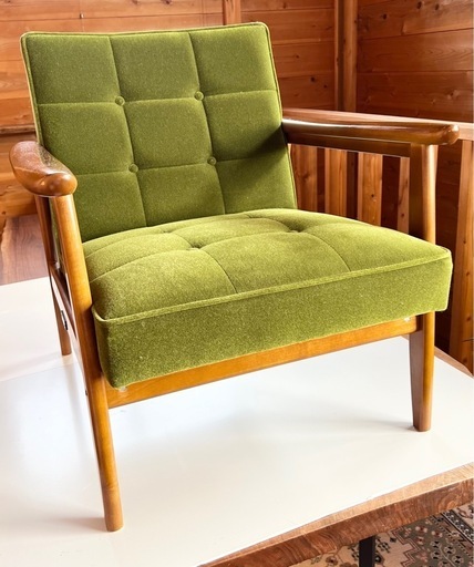 カリモク60 モケットグリーン　　ソファ