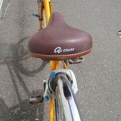 26インチ 内装3段変速 自転車 荷台なし オレンジ カギ＆オート
