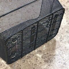 未使用品 自転車用 リヤバスケット 後ろかご スチール製 ブラック W32×H24×D41cm 札幌 東区 店頭引取り歓迎の画像