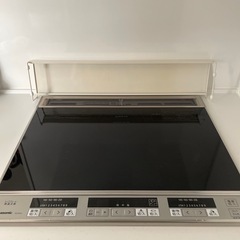 排気口カバー コンロ奥カバー＆ラック ホワイト　キッチン用品 ラック 棚 収納 65cm   の画像