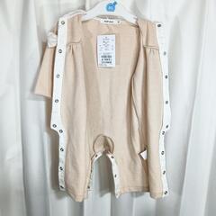 【新品未使用】SLAP SLIP ベージュ 襟付きロンパース 80cmの画像