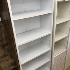 ★ジモティ割あり★  本棚 ホワイト H175×W60×D30 ...