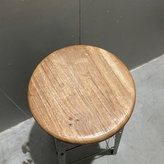 【ヴィンテージインダストリアル ハイスツール】ウッド×メタルの画像