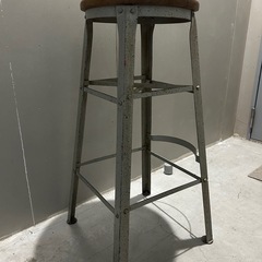 【ヴィンテージインダストリアル ハイスツール】ウッド×メタルの画像