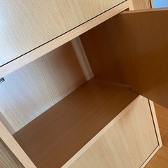 扉付き3段カラーボックスの画像