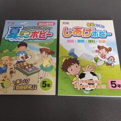 全家研のポピー 学習教材 ５年生　英語、国語、算数、漢字復習の画像