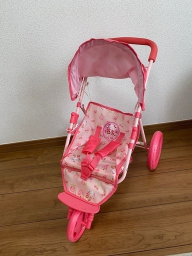 キティちゃんベビーカー (まるちゃん) 那覇のおもちゃ《ままごと