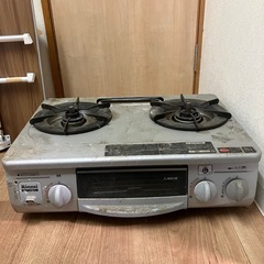 ガスホース無し汚れ有ります　リンナイ都市ガスコンロ