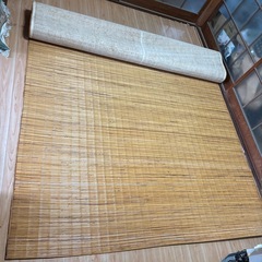 藤 ラグカーペット ジャワ藤 176x260cm  ラグ カーペット 藤 藤ラグ 夏用 夏 籐マット 抗菌 防臭 ひんやり ソファー前 籐筵 筵 むしろ 自然素材 和室 ジャワ 福岡　筑豊　田川市　ラグ カーペット 藤 藤ラグ 夏用 夏 籐マット 抗菌 防臭 ひんやり 滑り止め ソファー前 籐筵 筵 むしろ ジャワ 江戸間3畳   の画像