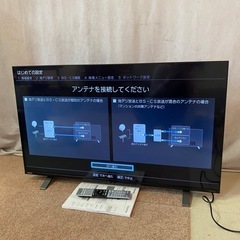 東芝 REGZA 4K 43V型 液晶テレビ 43C350X 2...