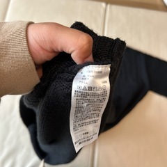 ロングニットワンピース　ブラック　黒の画像