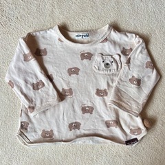 しまむら mimorand くま柄 長袖トップス 90