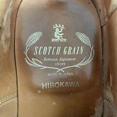 【SCOTCH GRAIN】 スコッチグレイン 革靴 ストレートチップ ビジネスシューズ 24.5cm J0906の画像