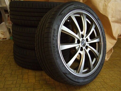【値下げしました！超美品4本セット】MANARAY 18インチ 7J 5H pcd100 + MINERVA F205 225/40 