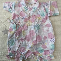 プティマイン　浴衣　甚平　ロンパース　80cm