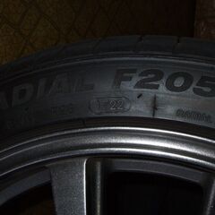 【値下げしました！超美品4本セット】MANARAY 18インチ 7J 5H pcd100 + MINERVA F205 225/40 R18 2022年製の画像