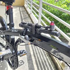 お取引中 【美品】折り畳み自転車 cyma connect ナイトブラック オマケ付きの画像