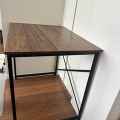【美品】木製パソコンデスク　軽量の画像