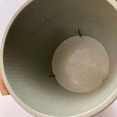 モスグリーン ゴミ箱 ナチュラル インテリア 21cm大の画像