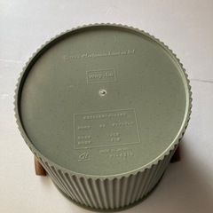 モスグリーン ゴミ箱 ナチュラル インテリア 21cm大の画像