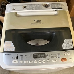 東芝 ６．０ｋｇ全自動洗濯機 AW-60DL 中古　2013年製の画像
