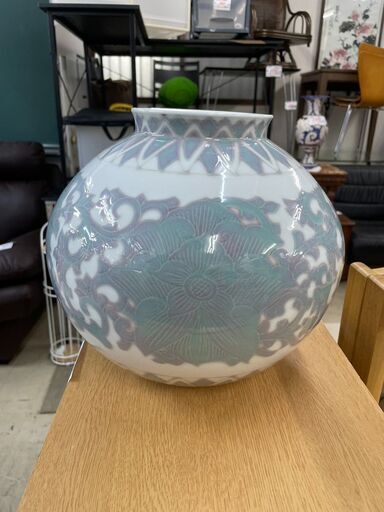 花瓶No.2680壺置物有田焼小野琥山【リサイクルショップどりーむ 花瓶No.2680壺置物有田焼小野琥山【リサイクルショップどりーむ