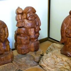 【20%値下げ】縁起物！木彫り 七福神、単体販売OKの画像