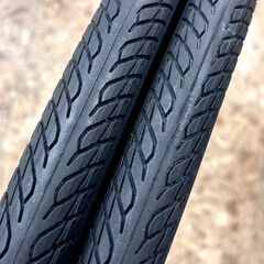 未使用品 ブリヂストン 26インチ 自転車用タイヤ・チューブセット ニューマイティロード NMR26BLB 26×1 3/8 前後輪2本セット 札幌 東区 店頭引取り歓迎の画像