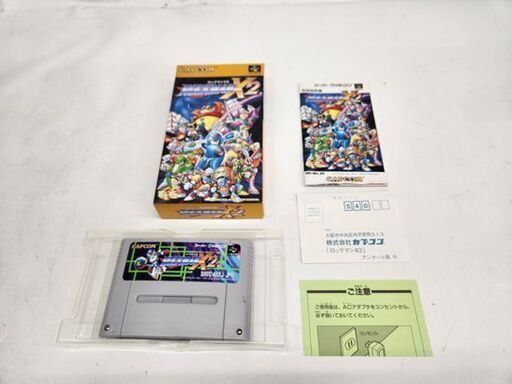 SFC スーパーファミコンソフト ロックマンX2 箱 説明書 ハガキ
